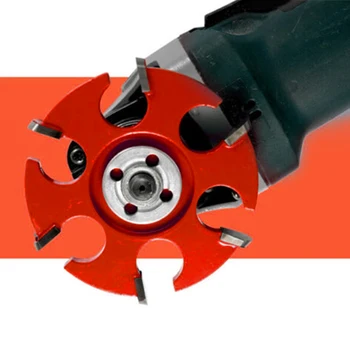 

Anti reverse Hexagonal cutter Wood Carving Angle Grinder Alloy Red Polisher