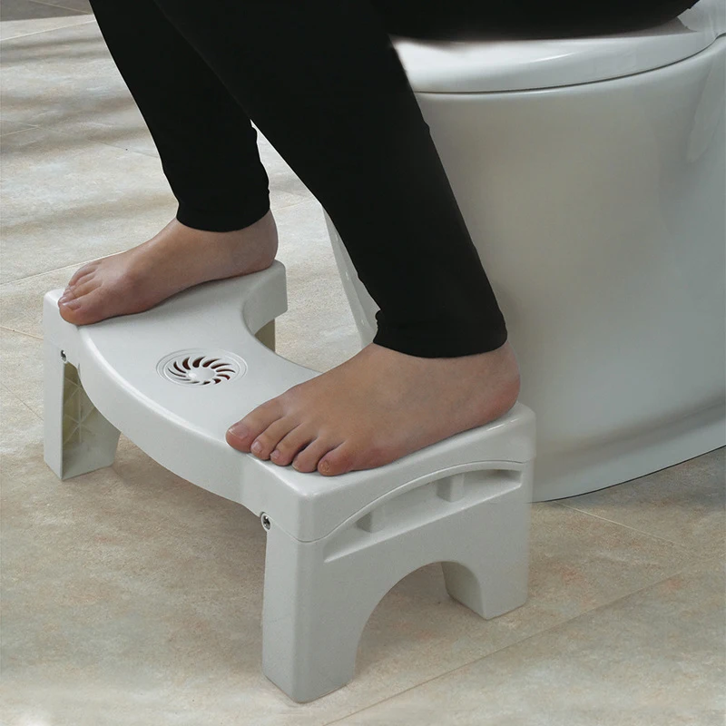 

Bathroom Anti Constipation Foldable Plastic Footstool Squatting Stool Toilet Anti-Starfolding Folding Plastic Stool For Kids/Mom