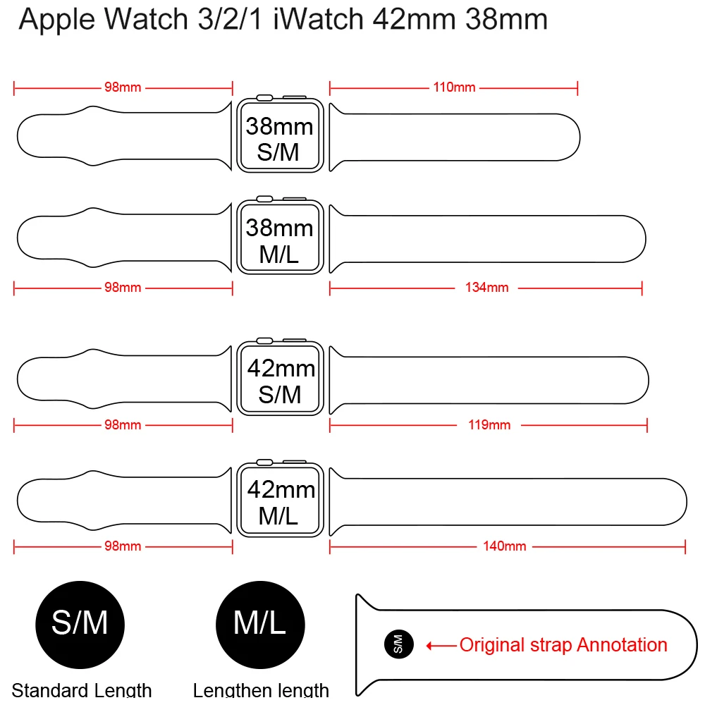 Ремешок для Apple 38 мм 42 мм iWatch 5 ремешок 44 мм 40 мм ремешок спортивный силиконовый браслет часы Apple correa 4 3 2 1 Аксессуары