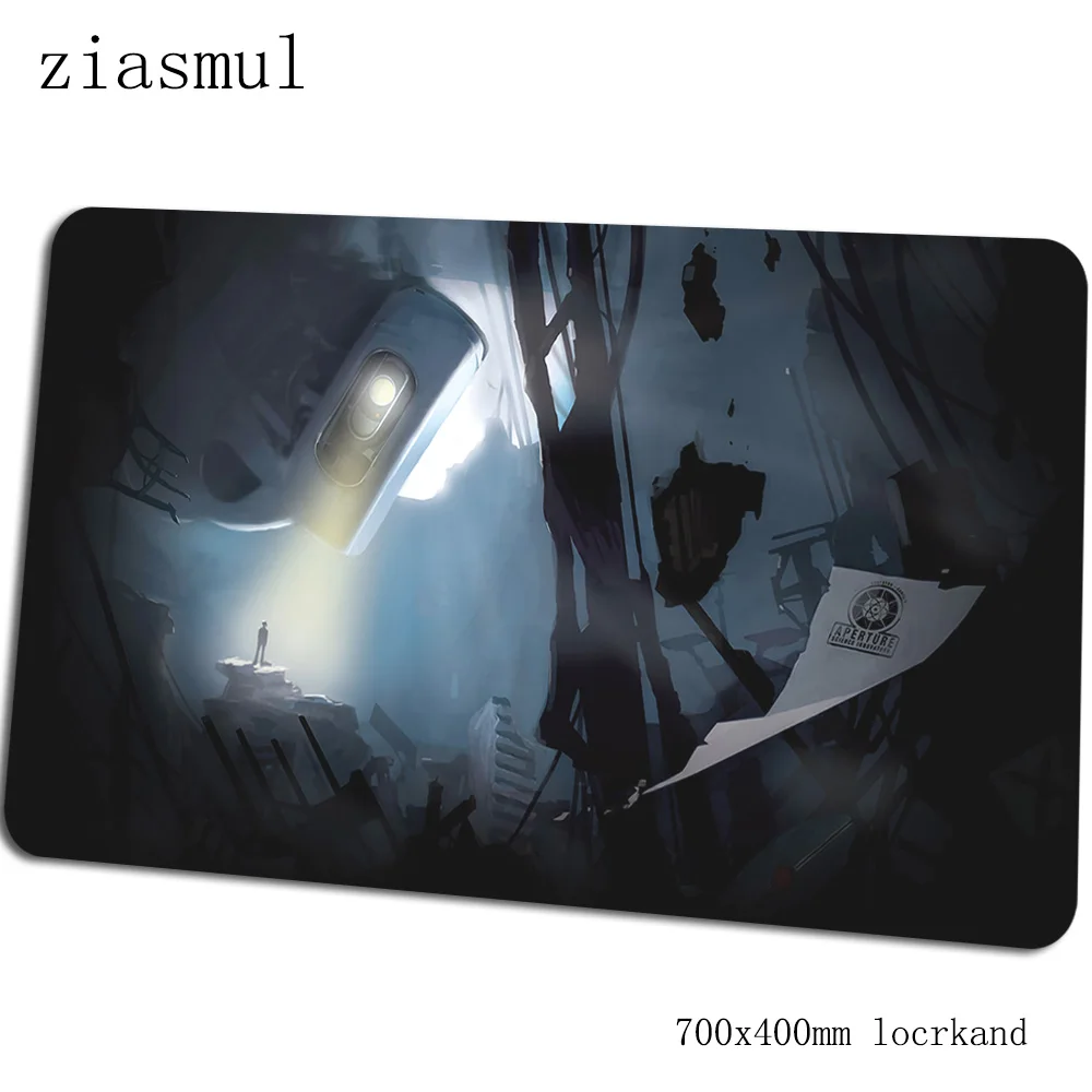 Портал 2 коврик для мыши 700x400x3 мм игровой коврик для мыши с изображением властная ноутбук с алюминиевым корпусом стол коврик инди-поп padmouse игры pc gamer коврики геймпад - Цвет: Size 700x400x3mm