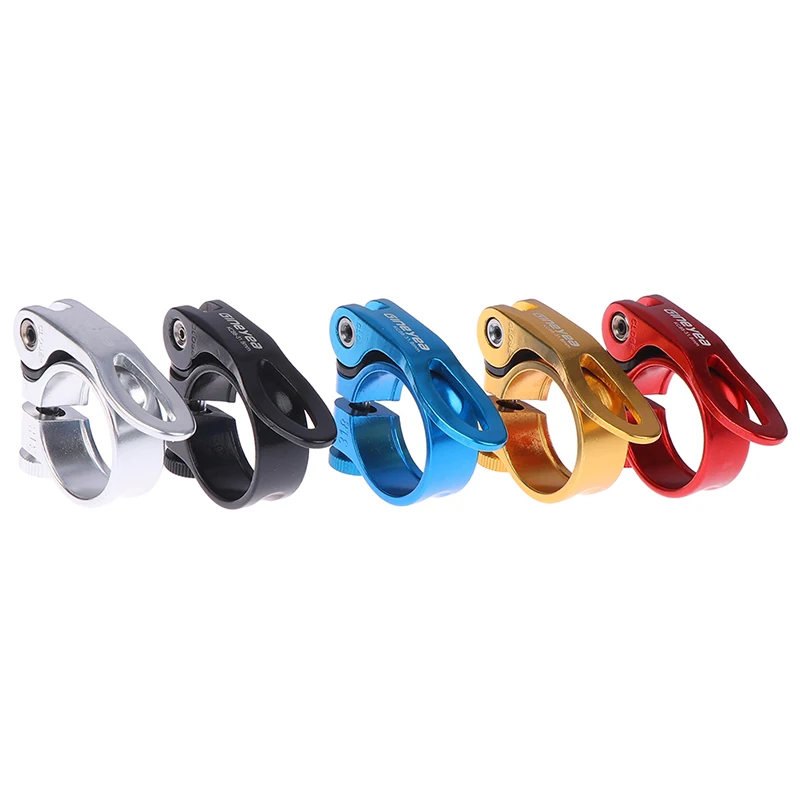 New Alloy MTB BMX Bike Seat Clamp Aluminium Quick Release Mountain Road Fixed Gear Bike Seatpost Clamp 28.6/31.8/34.9mm