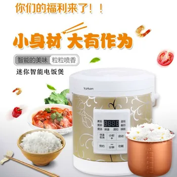 

220V Mini Electric Rice Cooker Intelligent Mini Student Dormitory Fully Automatic 1.6L Porridge Cooking Soup Stewing