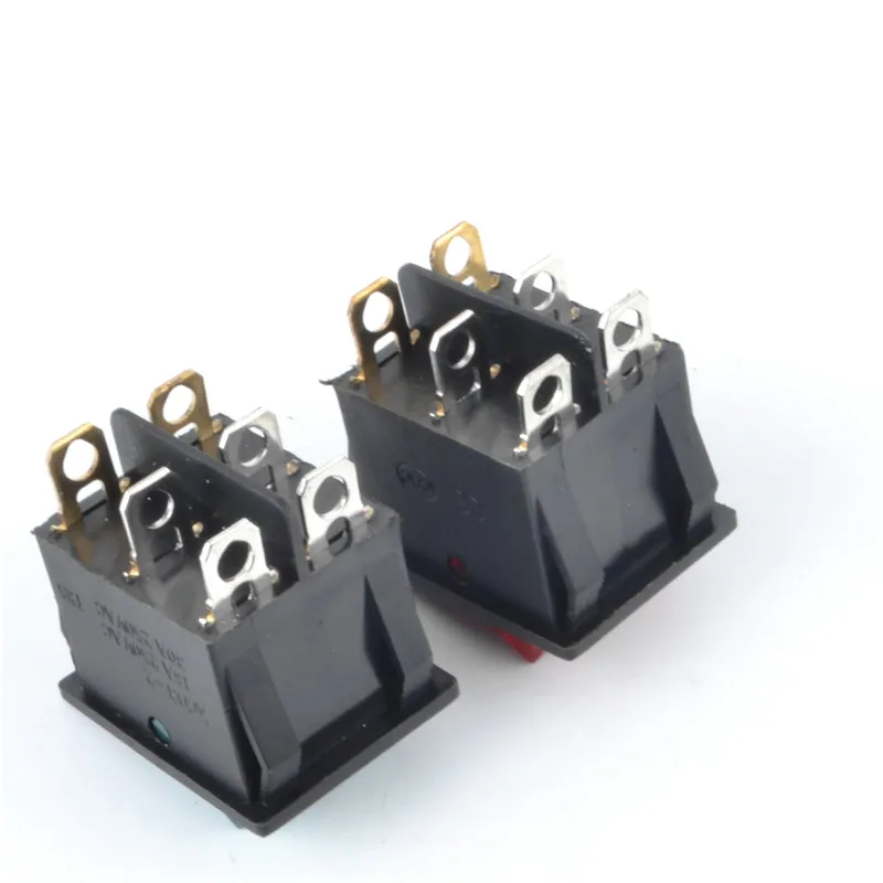 1 шт. KCD8 6PIN 16A 250V 20A 125V двойной свет переключатель; кулисный переключатель Водонепроницаемый ВКЛ-ВЫКЛ KCD6 лодка Мощность переключатель