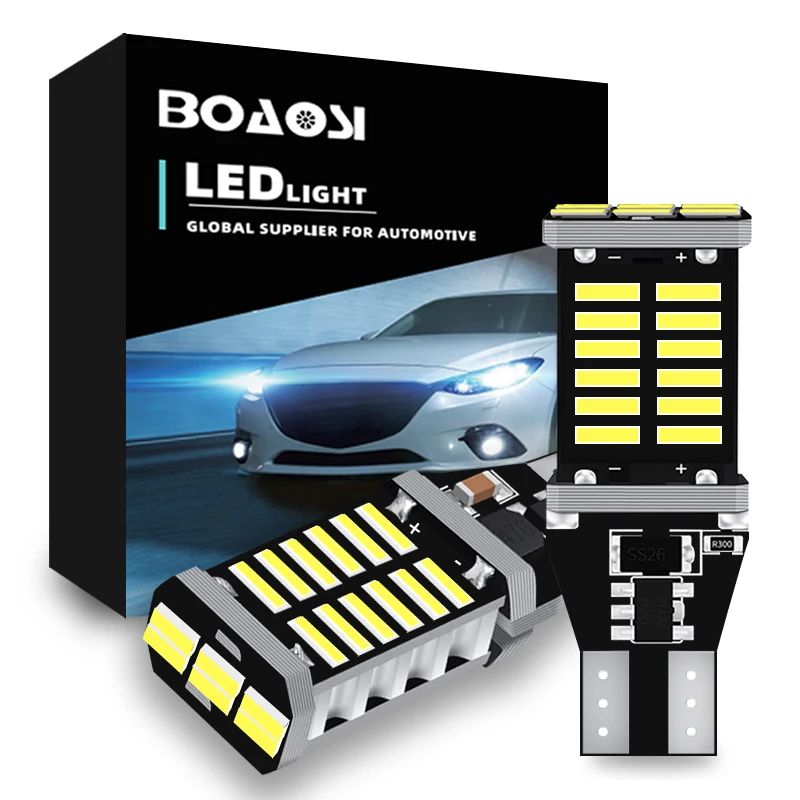 BOAOSI 2x T15 W16W Canbus 6000k ксеноновый белый 30 светодиодный задний светильник для Chevrolet Cruze