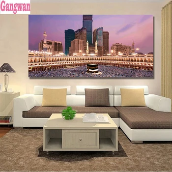 

5D diamond painting cross stitch Mecca the Caaba Landscape DIY craft square drill full diamond embroidery mosaic Muslim decor