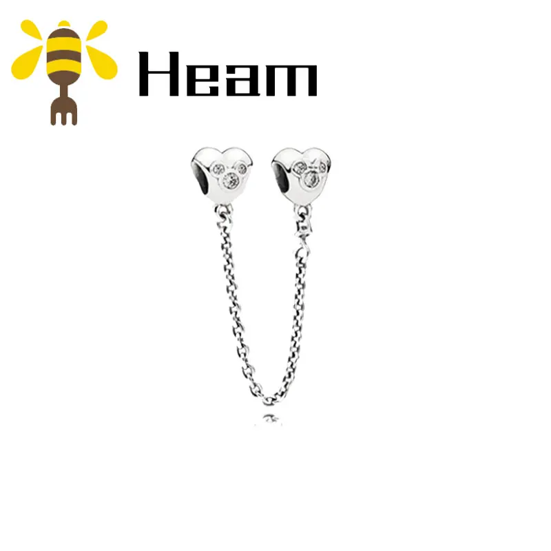 Heam, высокое качество,, Стерлинговое Серебро, 925 пробы, pan, браслет с подвеской, сделай сам, бусины для женщин, модные, Роскошные, подлинные ювелирные изделия