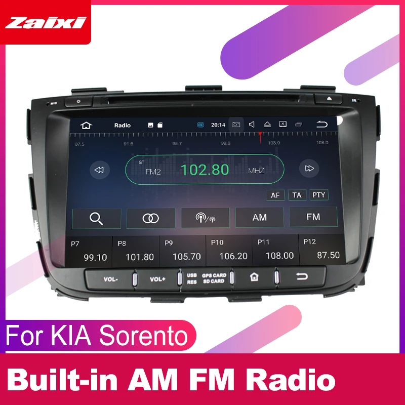 ZaiXi для KIA Sorento 2013~ автомобильное мультимедиа андроид система 2 DIN Автомобильный dvd-плеер gps-навигатор Радио Аудио WiFi