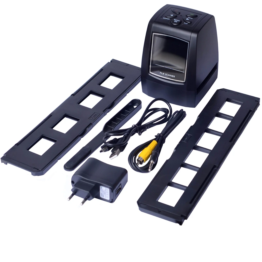 14MP/22MP 110 135 126KPK Super 8MM Negative Photo Scanner 35mm 2.4"LCD Slide Film Scanner Digital Film Converter High Resolution negative film scanner