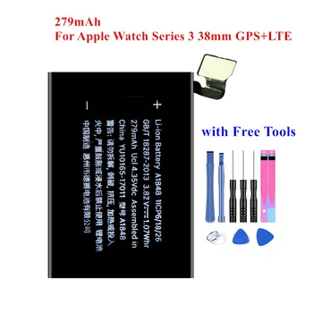 

Top Battery A1848 For Apple Watch 3 Series 38mm GPS+LTE Version 279mAh Akku +Tools