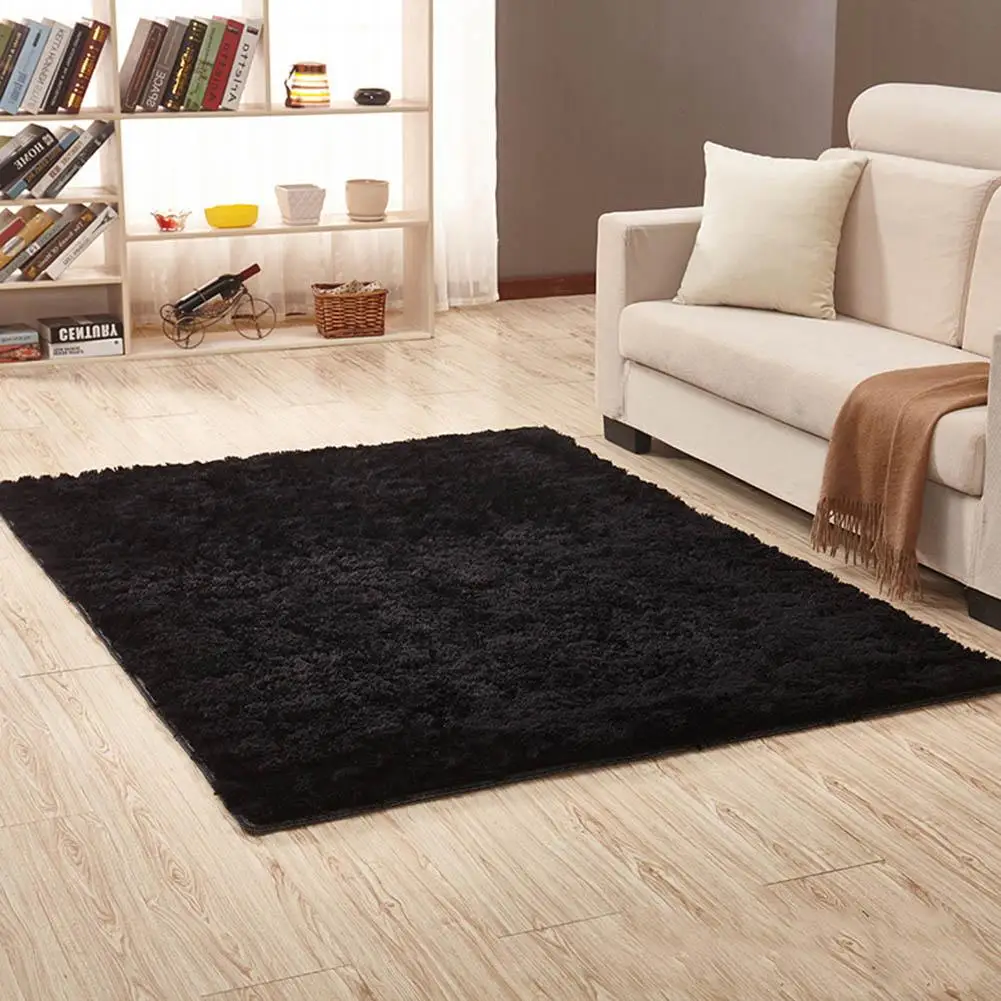 

120*160CM Living room Plush Rug Antiskid soft Thickened Faux Fluff Non-slip Washable Carpet Bedroom Area Rug
