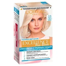 Крем-краска для волос L'Oreal Paris Excellence, русый пепельный, тон 03
