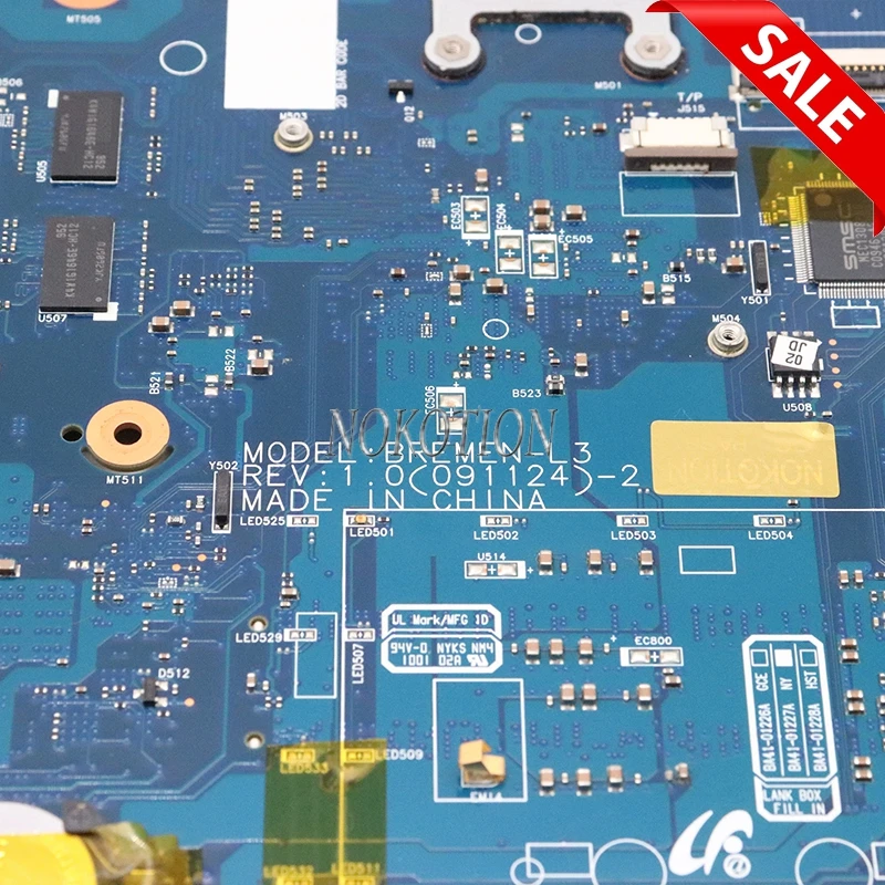 NOKOTION BA92 06345A для Samsung 06345B R530 материнская плата ноутбука DDR3 PM45 GT310M GPU free