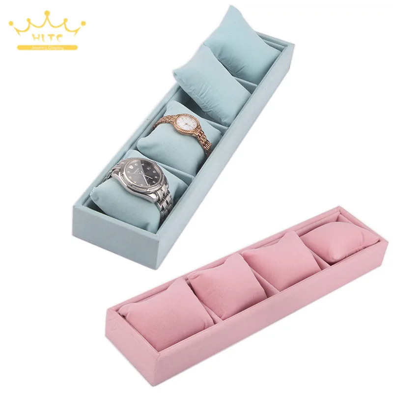 Présentoir à bijoux, 4 grilles, présentoir à bijoux, plateau de présentoir de bijoux, accessoires de montres, vitrine, plateau