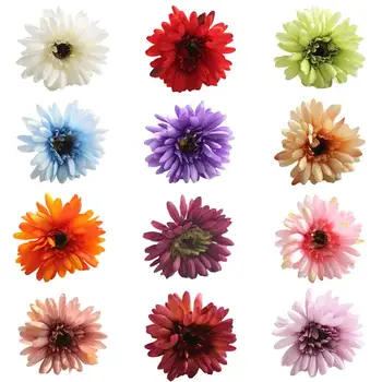 Home Wedding Garden Decor Artificial Fake Silk Sun Flower Gerbera Hydrangea HOT GF10004 Sunflower Artificial Flower Gerbera