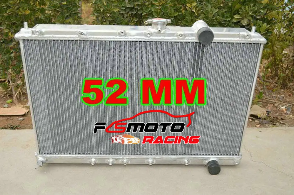 52mm Aluminum Radiator For Mitsubishi Lancer/evolution Evo 1 2 3 Mt