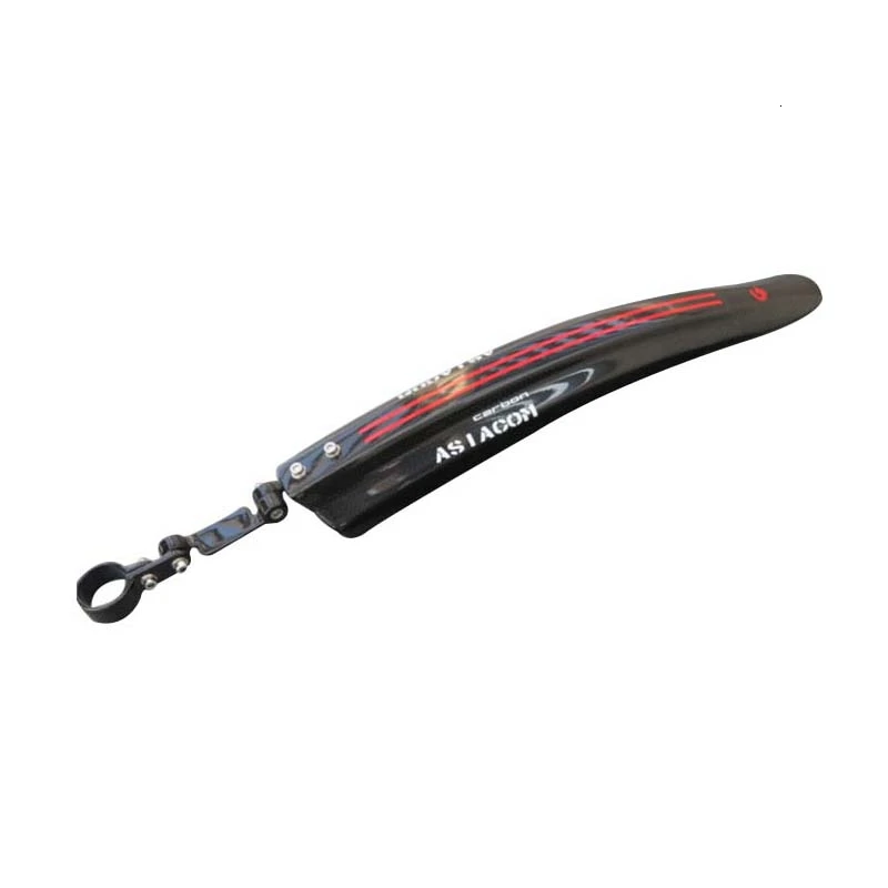 Red Rear Mudguard Дорожный велосипед крылья передние задние брызговики 3 к глянцевое углеродное волокно алюминиевый сплав крепеж жесткие Горные аксессуары для велосипеда - Цвет: Red Rear Mudguard