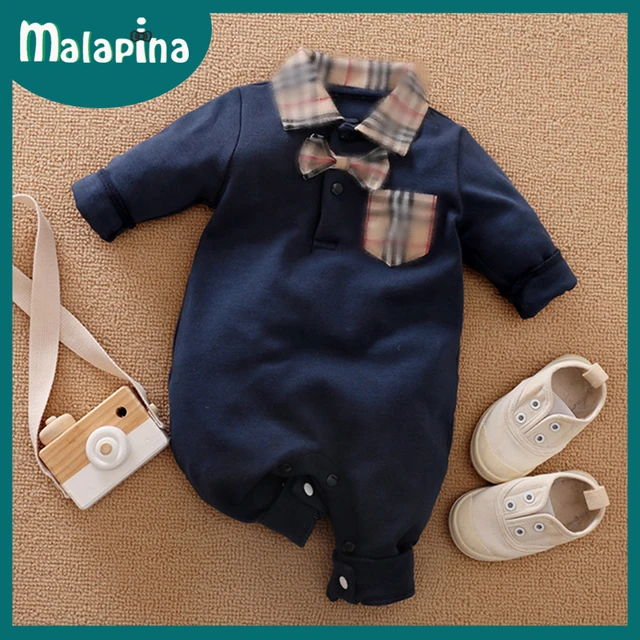 Malapina Baby Boy Romper Kids Summer Spring 0-24M Age Infant Gentleman Toddler Newborn Outfits Baby Girls Clothes 2021 72973 S3