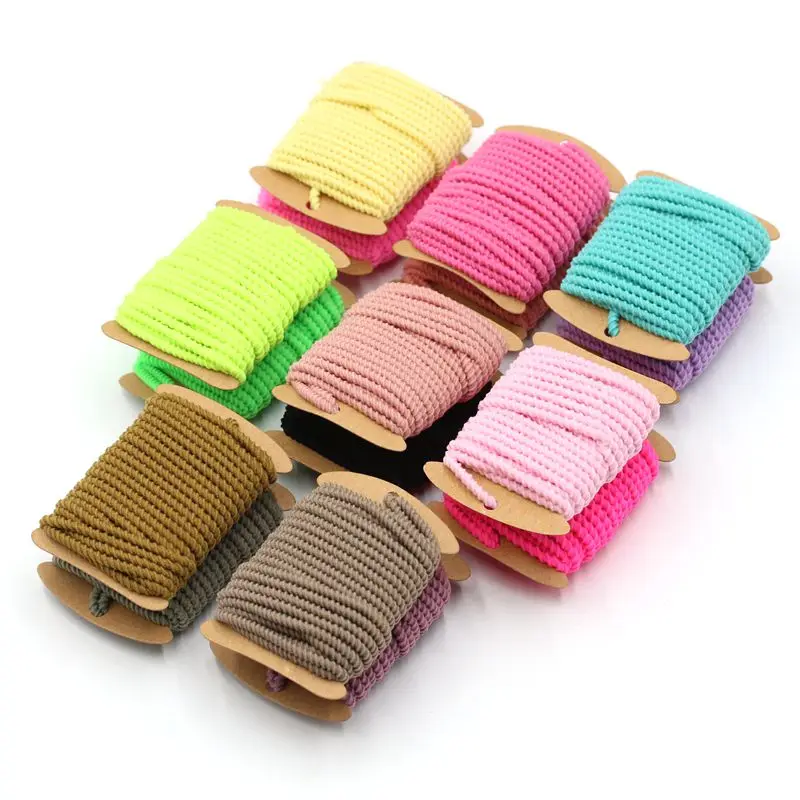 

2.5M color high elastic spiral elastic band round elastic rope rubber band elastic line DIY jewelry sewing accessories 5 meters