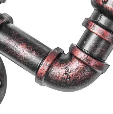 Creative Three-head Water Pipe Style Wall Lamp Indoor Iron Vintage Water Pipe Wall Lamp lamparas de techo colgante