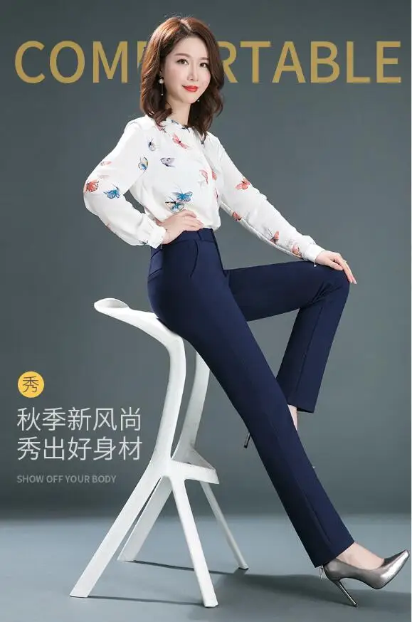 plus size clothing Plus Size 5XL Add Velet Mom Pants 2021 Solid Colors High Waist Casual Women Trousers Elastic Loose Straight Atumn Winter Pants jogger pants