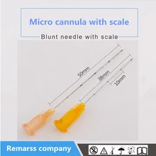 

Medical sterile injection blunt tip needle 25G 50 MM micro cannula filler