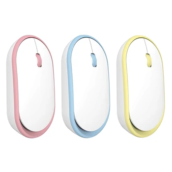 

Ultra-Thin Rechargeable Wireless Mouse Girl Cute Mute USB Mouse with Low Noise, Portable Mobile Optical Mouse for Apple Lenovo A