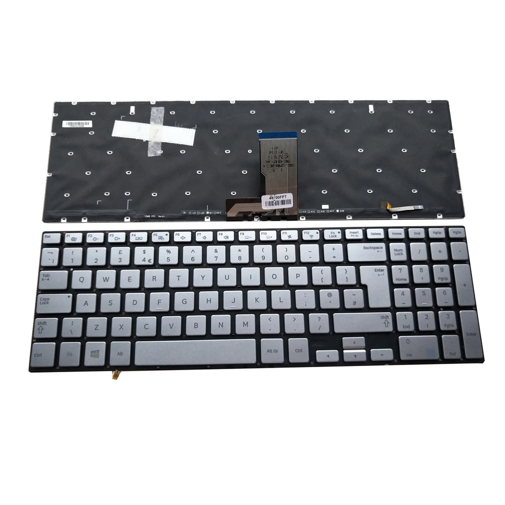 Teclado do Portátil para Samsung Backlit Árabe Latin uk Np780 Np880 Np870 Np780z5e Np880z5e Np870z5e ar la - Imagem 2