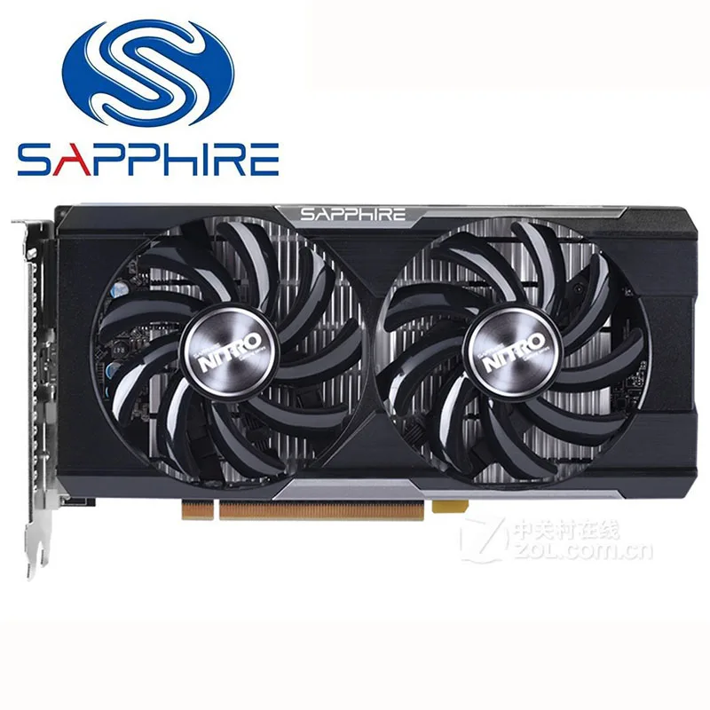 SAPPHIRE R7 350 2GB Video Cards R7-350 2GB Graphics Card GDDR5 128bit For AMD Radeon R7 350 R7 series R7350 HDMI DVI  VGA Used