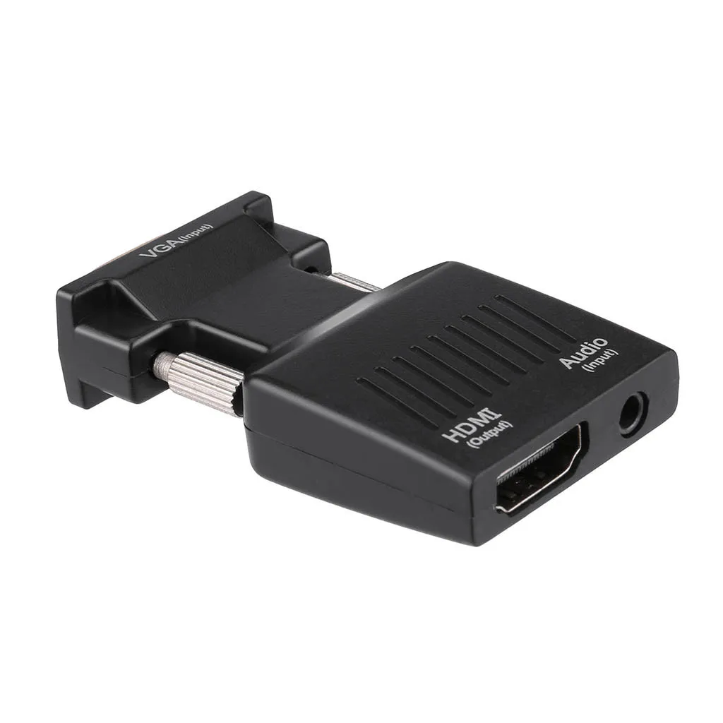 VGA в HDMI адаптер VGA в HDMI видео аудио конвертер с USB 3,5 мм аудио кабель с адаптером питания usb-хаб высокоскоростной для ПК