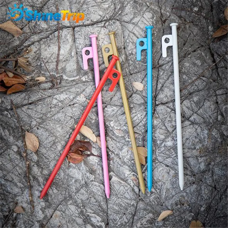 Tent Nail(4 pcs) NEW Shinetrip 20/30cm High-strength Tent Nail Steel Outdoor Tent Peg Camping Tent Accessories