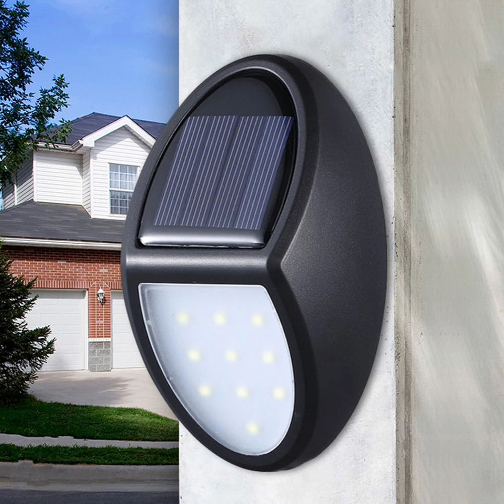 Съемный 10led настенный светильник на солнечных батареях для улицы помещения
