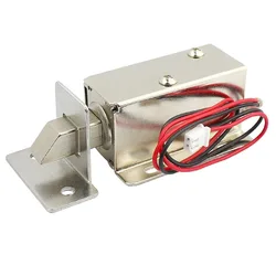 Petit verrou électronique à boulon électrique 12v dc, serrure de porte électromagnétique, serrure à mortaise 