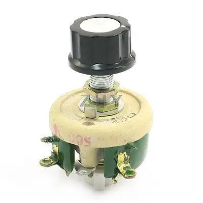 

Wirewound Ceramic Potentiometer Variable Rheostat Resistor 25W 500 Ohm