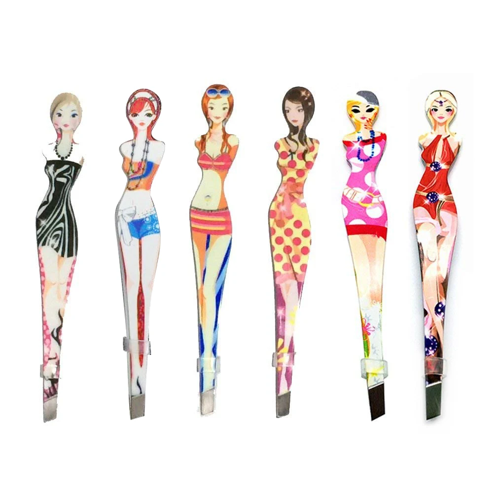 

1 PCS Cosmetic Makeup Tool tweezers Eyebrow Tweezers Makeup Slanted Tip Clip Hair Removal Hairpins Diagnostic Tool For Female