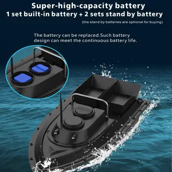 

Fishing Bait Boat Remote Control Beach Feeding Particles Tackle Fish Baits Tool 400m Black Sea Outdoor Portable Toys