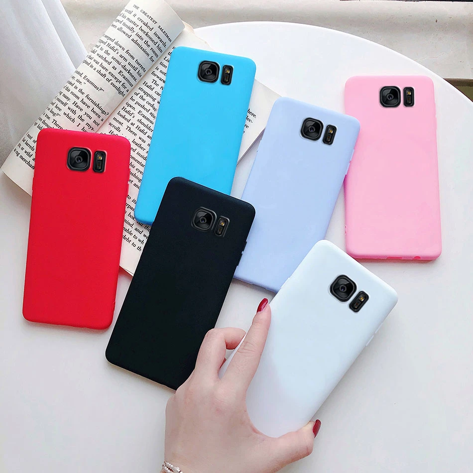 Funda de teléfono para Samsung S7 Edge, suave, mate, ultrafina, de Color liso, para Samsung S7 edge S 7 S7 Edge|Fundas antigolpes para teléfono| AliExpress