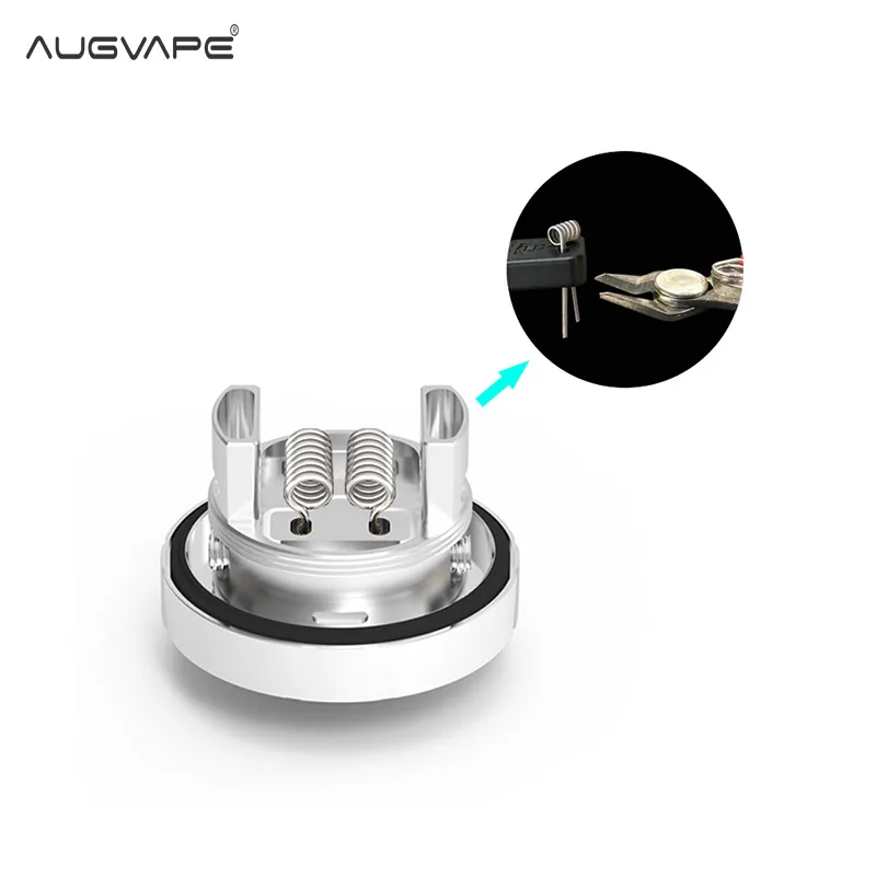 Augvape Впускной двойной RTA 4,2 мл/5,8 мл Vape Танк двухслойный распылитель 26 мм Leekproof сверху в сторону воздушный поток Топ наполнение электронной сигареты