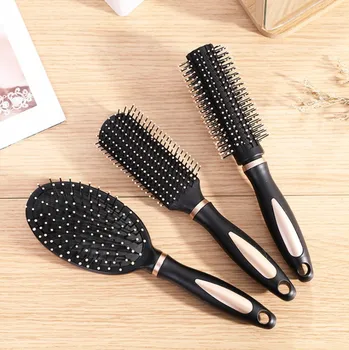 

Women Hair Scalp Massage Comb Plastic Hairbrush Wet Curly Hair Brush For Salon Hairdressing Styling Tools