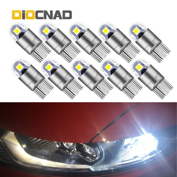 

10pcs W5W T10 Auto Interior Bulb Car LED Clearance Light 194 168 Lamp For fiat 500 grande punto ducato freemont infiniti fx35