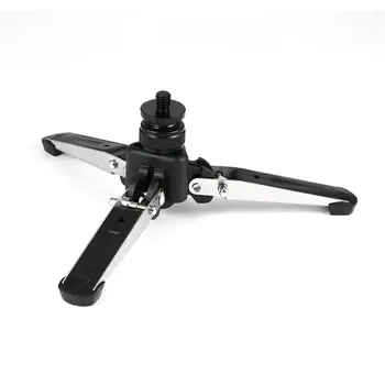 

Universal Mini Camera Tripod 1/4 3/8 Screw Mount Adapter Stainless Steel Three Legs Stand Stabilizer Table Tops Portable Tripods