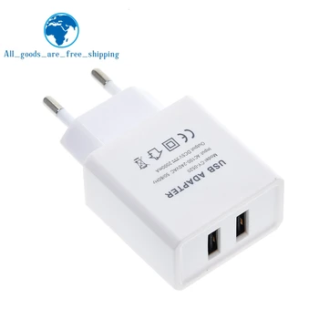 

EU plug 5V 2A Dual USB Universal Mobile Phone Chargers Travel Power Charger Adapter Plug Charger for iPhone for Android CY-0520