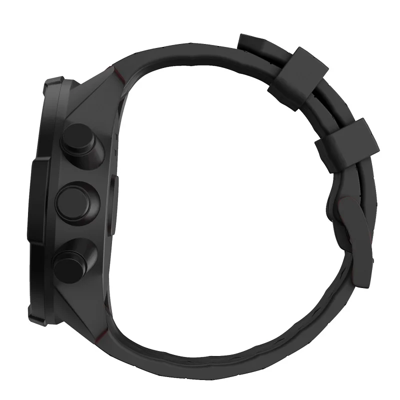 Резиновый ремешок подходит для Suunto Spartan Sport Wrist HR/Suunto 9 Spartan/Suunto 9 titanium 24 мм Smart Quick release watch band