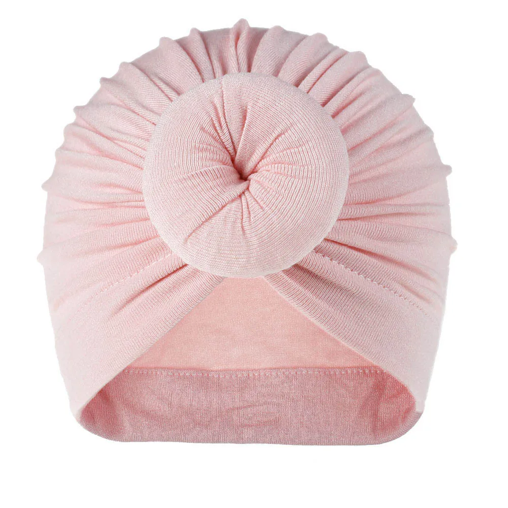 Хлопковая шапка для новорожденных мальчиков и девочек, реквизит для фотосъемки, шляпа для новорожденных девочек, шляпа с бантиком, Детская чалма-бини