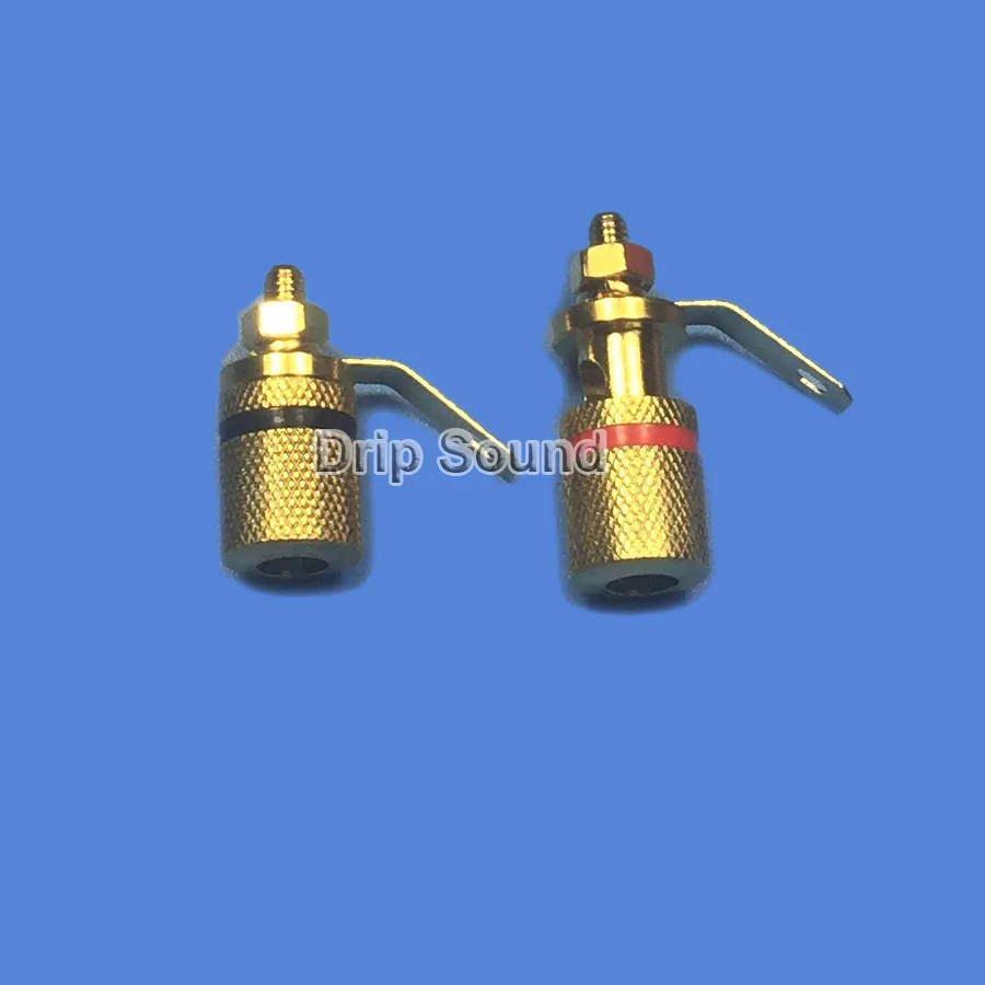 

2pcs Amplifier Speaker Wiring Terminal Binding Post Cable Plugs Socket Connector #1