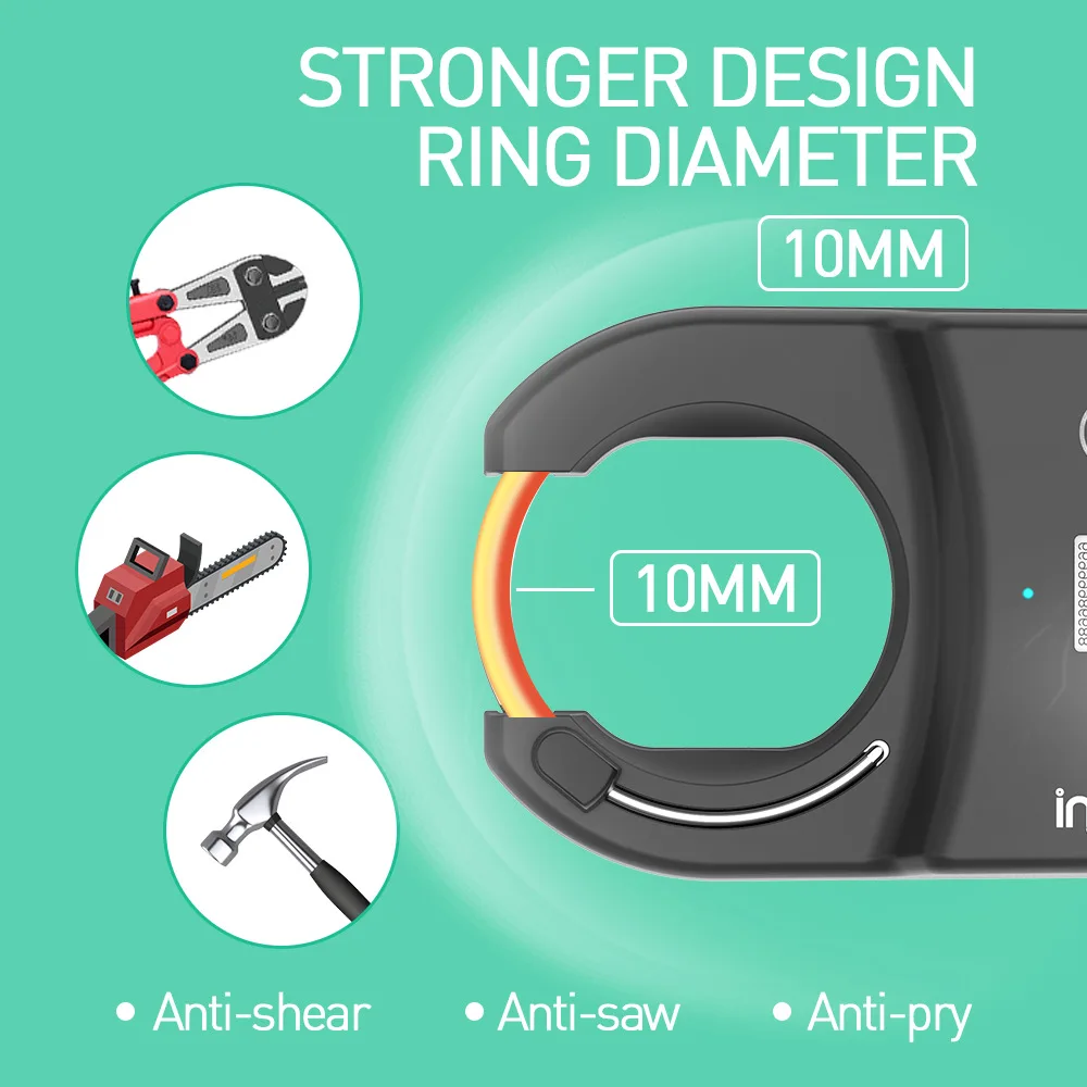 US $59.97 Keyless APP Smart GPS Bike Lock Anti Theft Bluetooth Tracking Waterproof GPS Locator Solar Panel for Sharing Bike Safe Security
