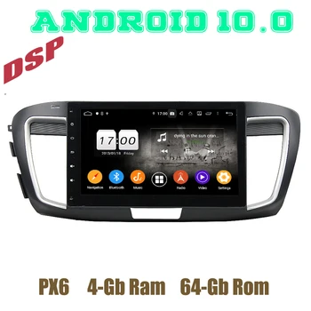 

PX6 Android 10.0 Car GPS Radio DSP player for honda accord 9 2014 2015 2016 2017 with wifi usb 4+64GB Auto Stereo