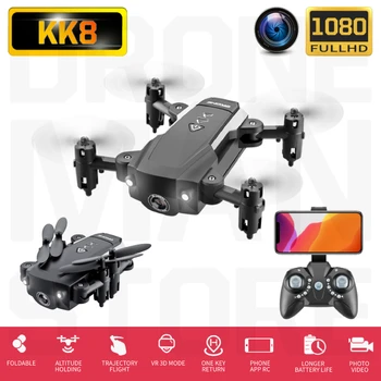 

RC Quadcopter KK8 Mini Drone With/Without HD Camera Hight Hold Mode WiFi FPV Foldable Helicopter VS E61 HS210 E511S S9HW E016H