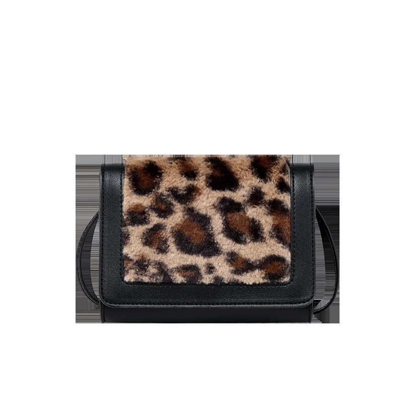 

Korean-Style Cool Leopard Print One-Shoulder Square Sling Bag Women's Purse Bag luxury handbags women bags designer