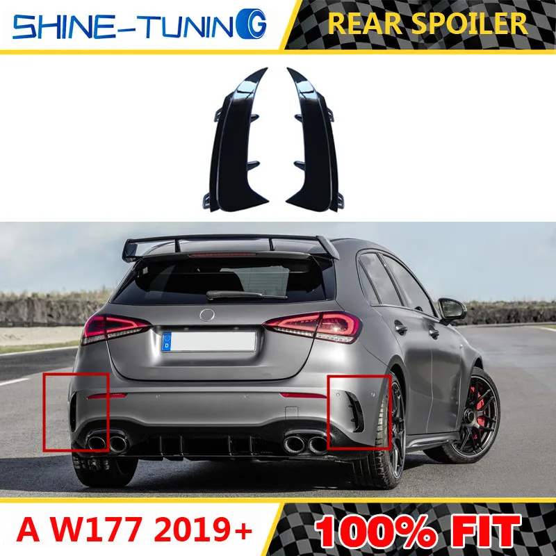 Подходит для mercedes A class W177 задний спойлер черный окрашенный спортивный w177 A180 A200 A250