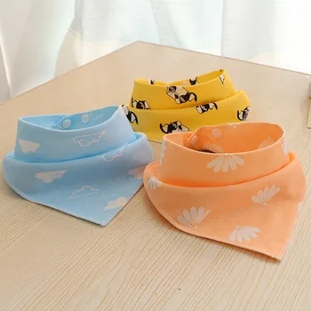 

Baby Bibs Cotton Baby Feeding Apron Triangle Bib Girls Boys Cartoon Feeding Scarf Bib Collar Bib Burp Cloth Bandana Saliva Towel